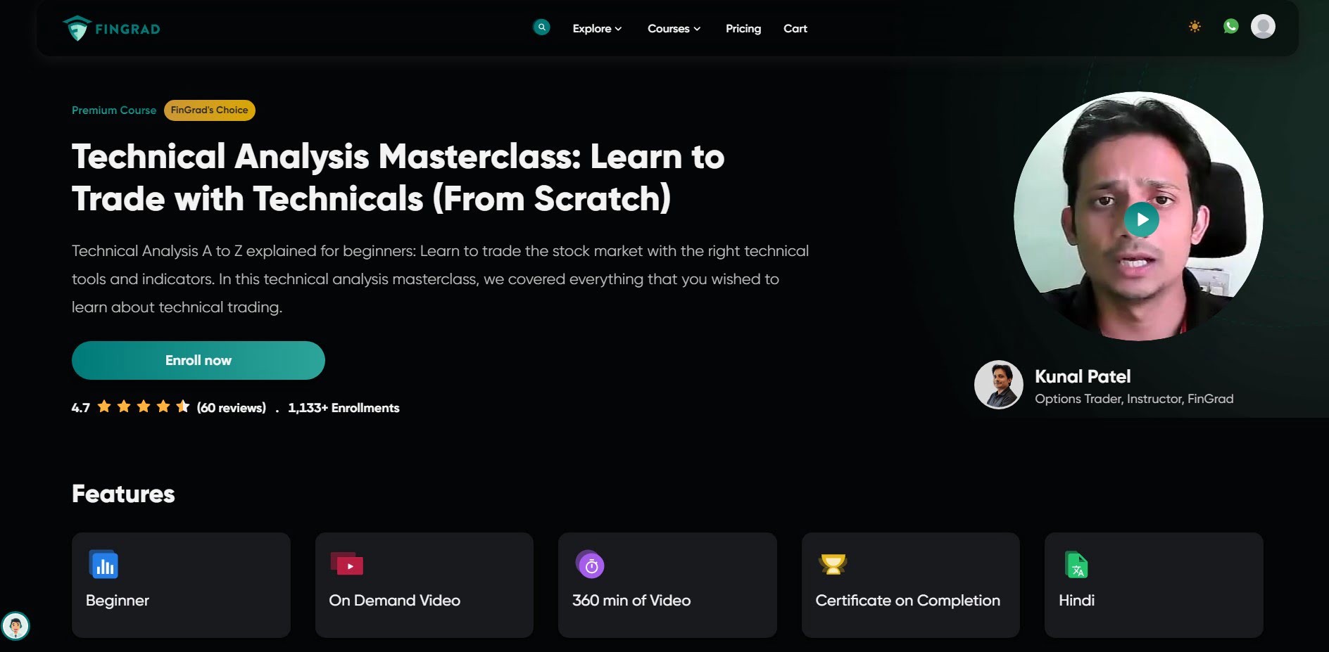 Technical Analysis Masterclass: Learn to Trade with Technicals (From Scratch) By FinGrad