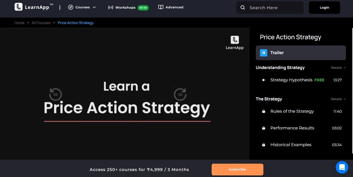 price action trading by Learn App